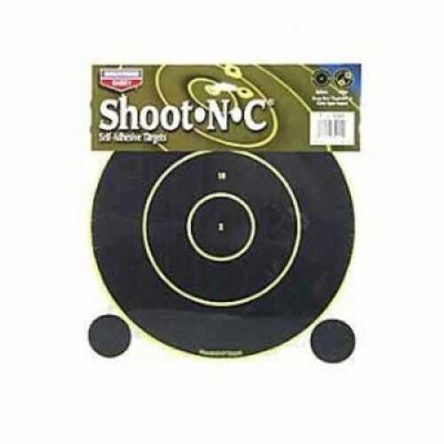 Birchwood Casey 34019 Shoot-N-C Self-Adhesive Paper 12" Bullseye Black/White 5 Pack